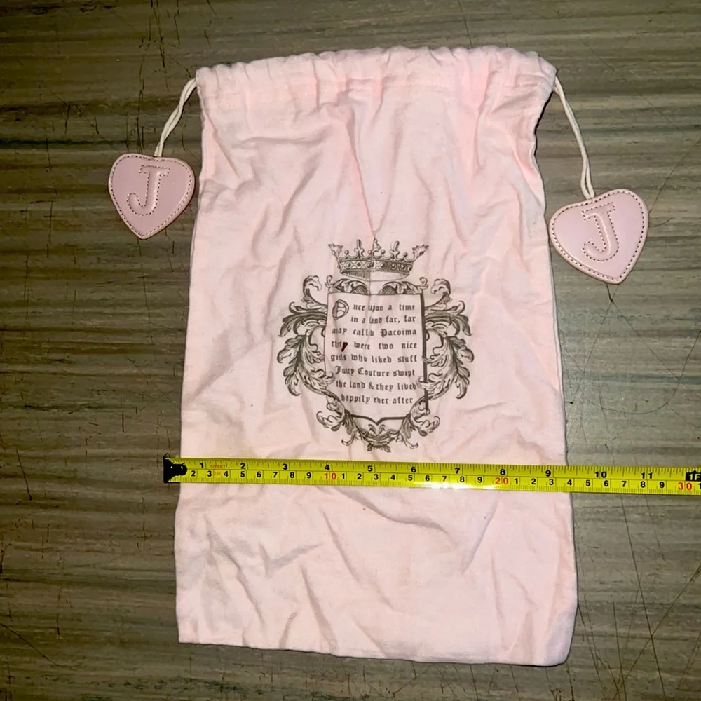 Pink Juicy Couture Drawstring Dust Cover